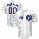 Cubs White Customized Cool Base New Design Jersey,baseball caps,new era cap wholesale,wholesale hats